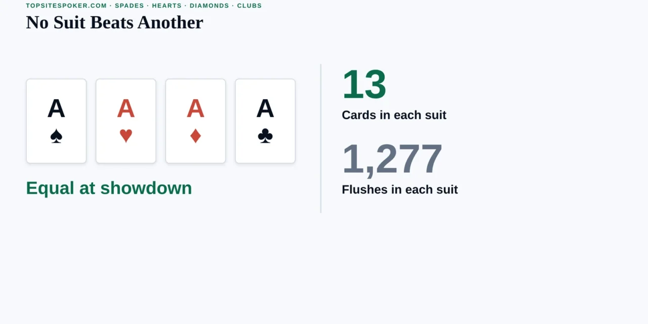 Poker Suits Explained: Do Suits Have Rankings?